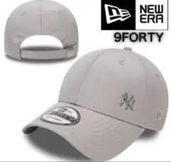 ニューエラ キャップ 帽子 9FORTY メタル 金属ロゴ ヤンキース グレーのサムネイル