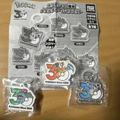 ポケモン　30周年　メタルチャームマスコット　リザードン　カメックス　フシギバナ