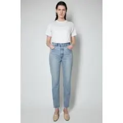 MOUSSYマウジー HW ISM SKINNYスキニーデニム　ライトブルー25