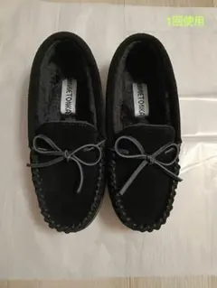 MINNETONKA ミネトンカ 本革 スエード ボア モカシン シューズ