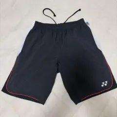 ヨネックス ハーフパンツ M ブラック 赤ライン
