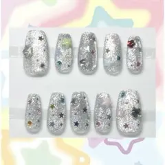 【たるぎ様専用ページ】 ネイルチップ ウィッシュコア 星 カラフル マグネット