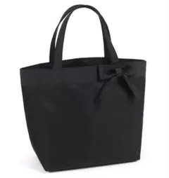 こころ様専用です　キタムラ　リボン付き　トートバッグ　ブラック