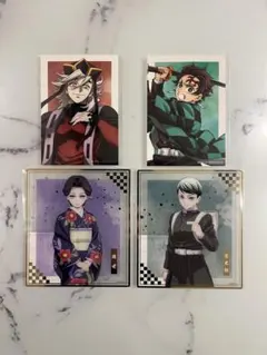 鬼滅の刃〜無限城編〜アニプレックスくじF賞クリア色紙&ランダムブロマイド 4点