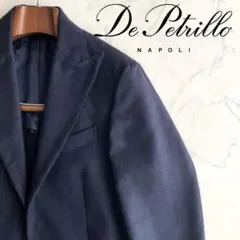 最小【訳有】デペトリロ De petrillo ヘリンボーン織ネイビージャケット