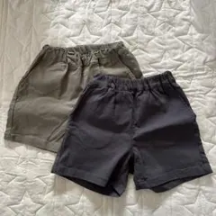 【美品】devirock ハーフパンツ 2点セット チャコール・カーキ　半ズボン