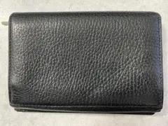 バーバリー　財布　二つ折り　革　メンズ　レディース　黒　BURBERRY
