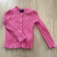Polo Ralph Lauren ピンクカーディガン 3T 100
