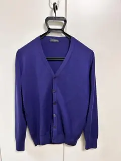 JOHN SMEDLEY 紫色 カーディガン　メンズ