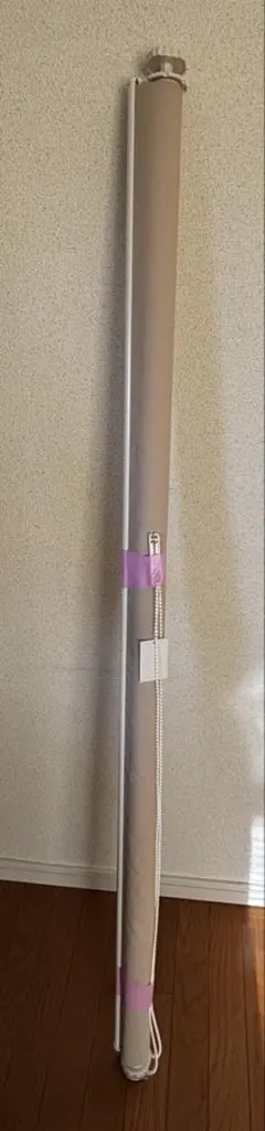 ベージュ ロールスクリーン 突っ張り式　横幅162cm