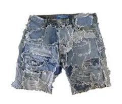 KAPITAL 14ozデニムショートパンツ（スタッズリメイク） 34 新品