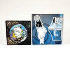 ⑬h.呪術廻戦 五条悟 バースデー缶バッジ アクリルXフィギュア