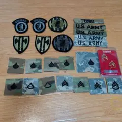 米軍 ミリタリーワッペン 階級章 セットのサムネイル