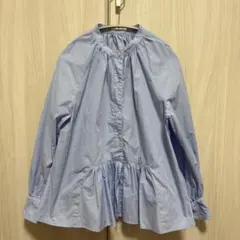 【SHIPS any】ライトブルーシャツ