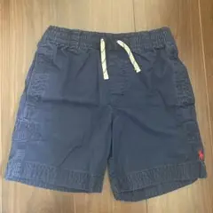 ポロラルフローレン　ロゴ付きネイビー半ズボン　S8 130 140