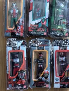 仮面ライダー ソフビパッケージチャーム 6種 龍騎 W 555 BLACK