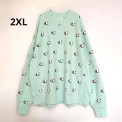 Champion Reverse weave ロゴ総柄 スウェット トレーナー