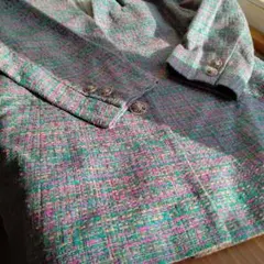 昭和レトロ　ツィード上質スーツ　セットアップ