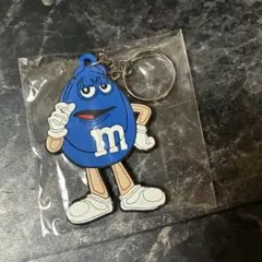 M&M's ラバーキーホルダー 青色