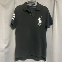 Polo by Ralph Lauren ブラック ポロシャツ M ビックポニー