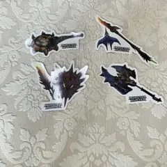 モンスターハンター×スシロー　コラボ ピック　4枚セット モンハンNOW