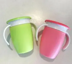 中古【2個セット】マンチキン(munchkin) こぼれないマグ ミラクルカップ