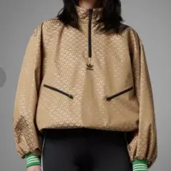 アディダス 70s ハーフジップ モノグラム ウインドブレーカー / 極美品　M