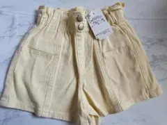 イエロー 猫耳ポケットパンツ 90cm