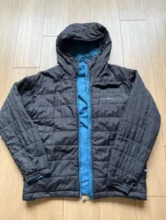 mont-bell フード付きアウター ブラック/ブルー