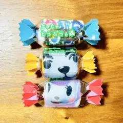 とびだせどうぶつの森 ミニハンカチタオル たぬきち とたけけ リサ 未使用品