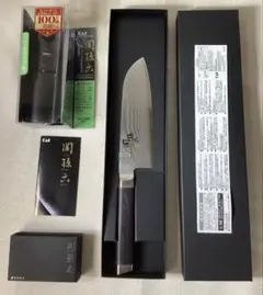 sc93 関孫六 ダマスカス包丁3本セット(デザイン箸付き) - メルカリ