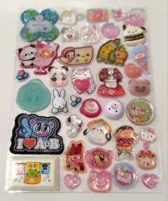 ⑤　ボンボンドロップシールなどの立体シール　まとめ売り　おすそ分け