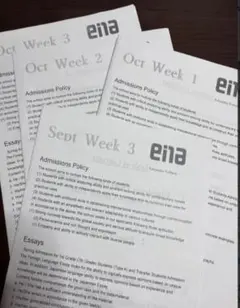 ena 国際部 学芸大国際中　英語エッセイ対策　学習教材セット　4週分