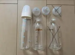 Pigeon/chuchu 哺乳瓶 ガラス製 おまけ付き