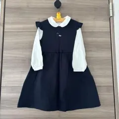 familiar ファミリア　小学校受験　卒園式　冠婚葬祭　ワンピース 120
