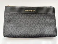 MICHAEL KORS ブラック グレー ポーチ