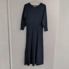 4ピ241◎UNITED ARROWS◎ニットロングワンピース◎長袖◎レディース