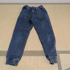 GU デニムブルー カジュアルパンツ　150　状態良