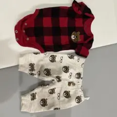 bundles baby place クマ柄ボディスーツとパンツセット