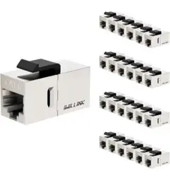 Cat6 カプラー RJ45 Cat6 シールド付き 【25個セット】