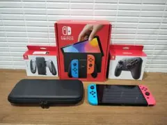 Nintendo Switch 有機ELモデル +プロコン+充電グリップ+ケース