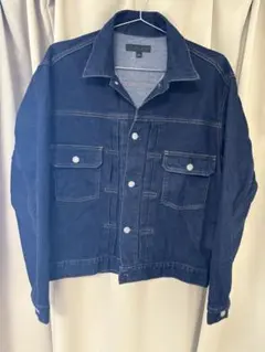UNIQLO JEANS デニムジャケット Gジャン 濃紺インディゴ Lサイズ