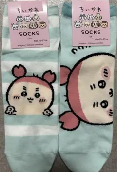 新品 ちいかわ 古本屋 靴下 カニちゃん 2足 メンズ ソックス ちいかわらんど