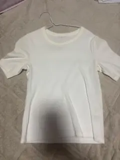 シンプル ホワイト 半袖Tシャツ