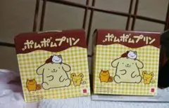 ポムポムプリン フィギュアとポーチ 2個セット