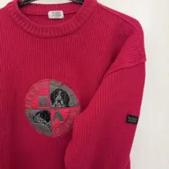 HARDY AMIES 赤 クルーネック セーターのサムネイル