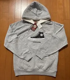 新品☆ コンバースのシューズ柄裏ボアプルパーカー