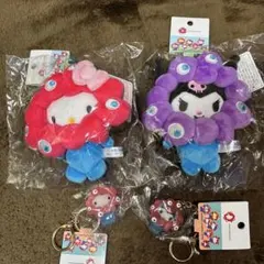 【値下げ】サンリオミャクミャク カラビナ キティとクロミセット
