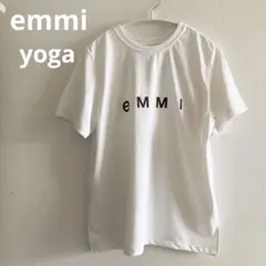 emmiyoga エミヨガ　日本製　ロゴTシャツ　ヨガTシャツ　吸水速乾