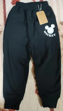 ディズニー　MICKEY 　ミッキー　ブラック　スゥエット　パンツ 110サイズ